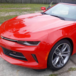 Washed Red Car in Tampa, FL
