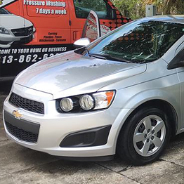 Cleaned White Car in Tampa, FL